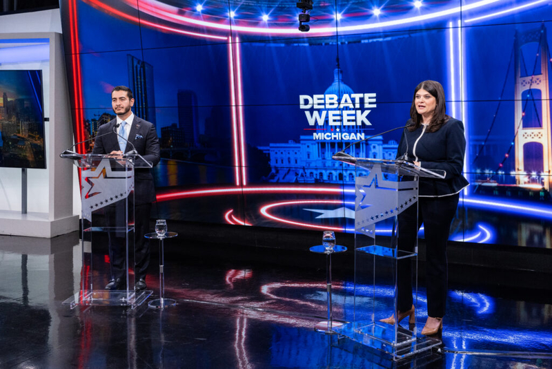 El-Sayed, Stevens sharpen contrasts in first one-on-one Senate debate