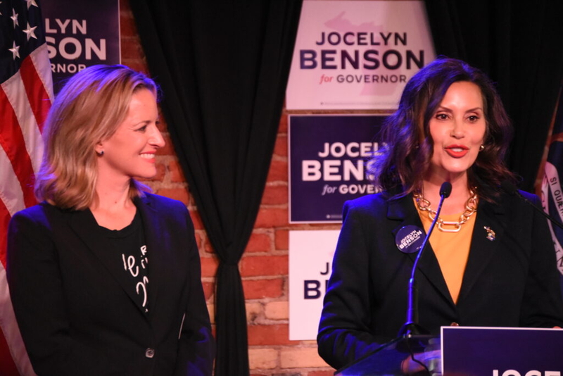 Benson snags Whitmer endorsement at post-primary event, positioning herself as a party unifier