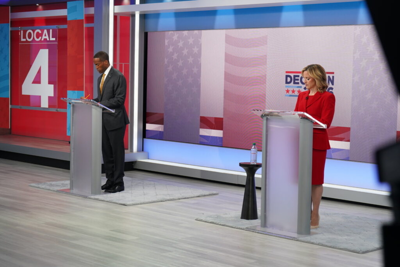 In Detroit debate, Benson and James each blame the other’s party leadership for today’s problems 