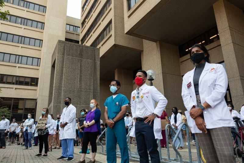 Med students protest, call for student’s expulsion after Floyd mural ...