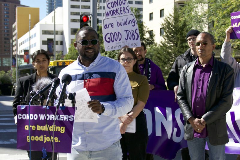 Workers launch 2-day strike at 7 of the biggest condo buildings in the Twin Cities