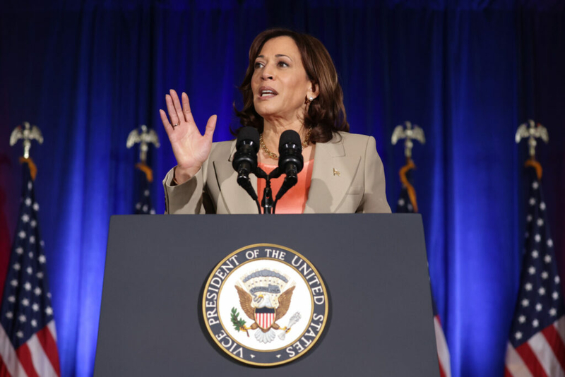 Harris holds a slight edge over Trump — and it’s driven by women, poll finds