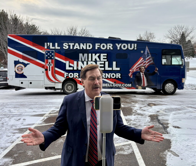 Mike Lindell’s campaign for governor is buying boatloads of Mike Lindell autobiographies