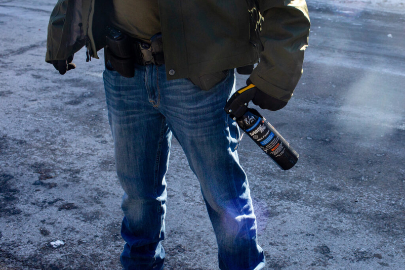 A Minnesota protester threw a snowball. Feds responded with tear gas, pepper balls.