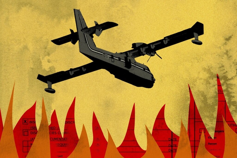 Sheehy pushed to cut firefighting aircraft inspections the same month his former company failed one