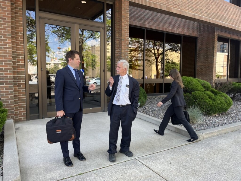Federal judge weighs whether to bar commissioner from in-person work at the PSC