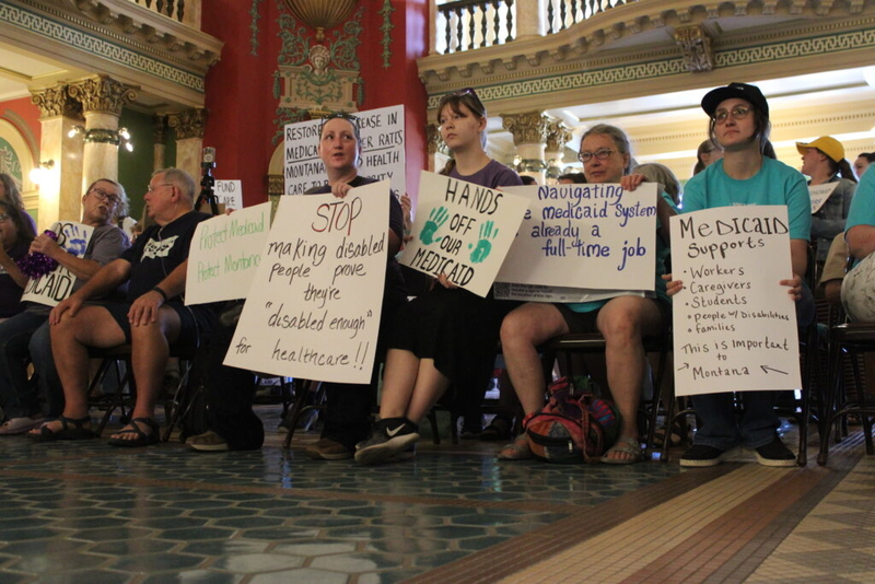 More than a hundred protest new Medicaid rules at Capitol