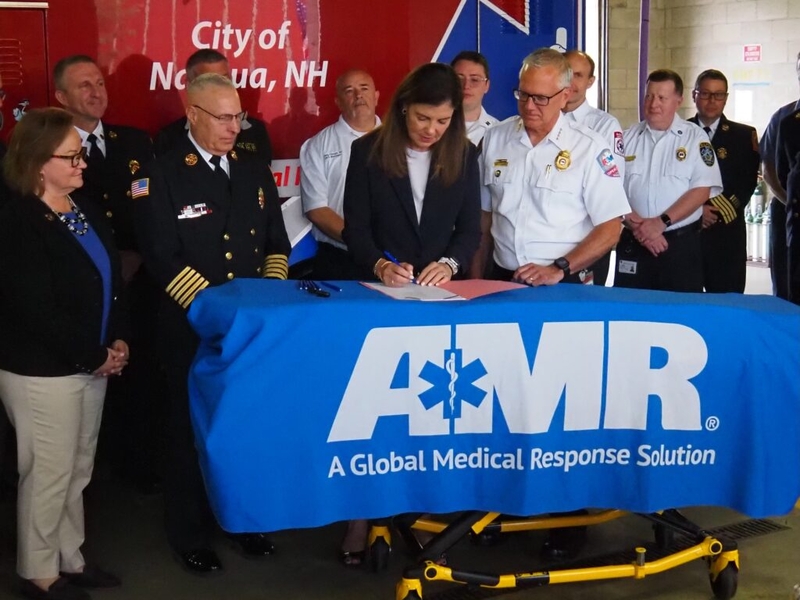 Ayotte signs bill to prohibit surprise billing and set across-the-board pricing for ambulances