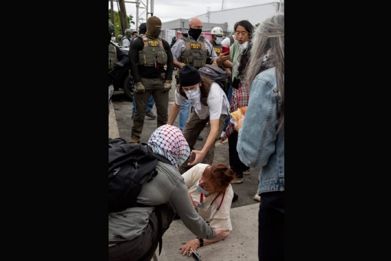 NJ nurse says ICE agents ‘violently attacked’ her during protest outside migrant jail