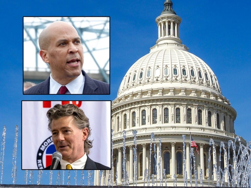 Cory Booker, Justin Murphy split on Iran war, economy during US Senate debate