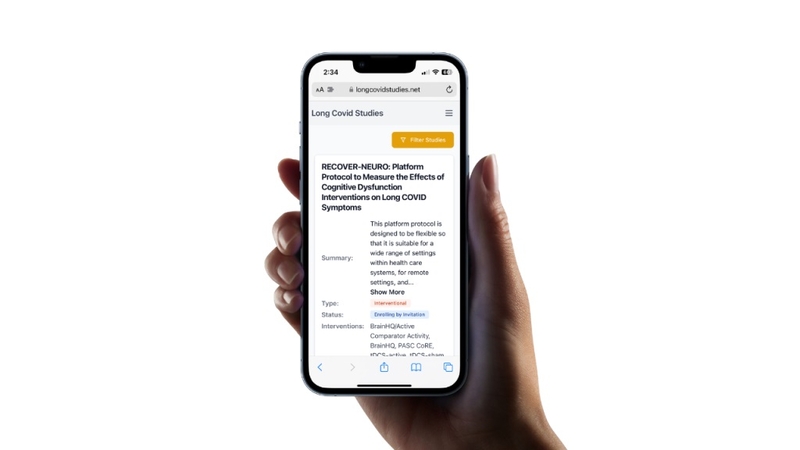 Want to enroll in a Long Covid clinical trial? This new project helps track them.