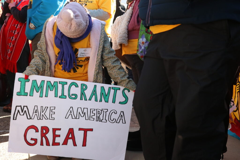 Hundreds rally against immigrant detention in New Mexico