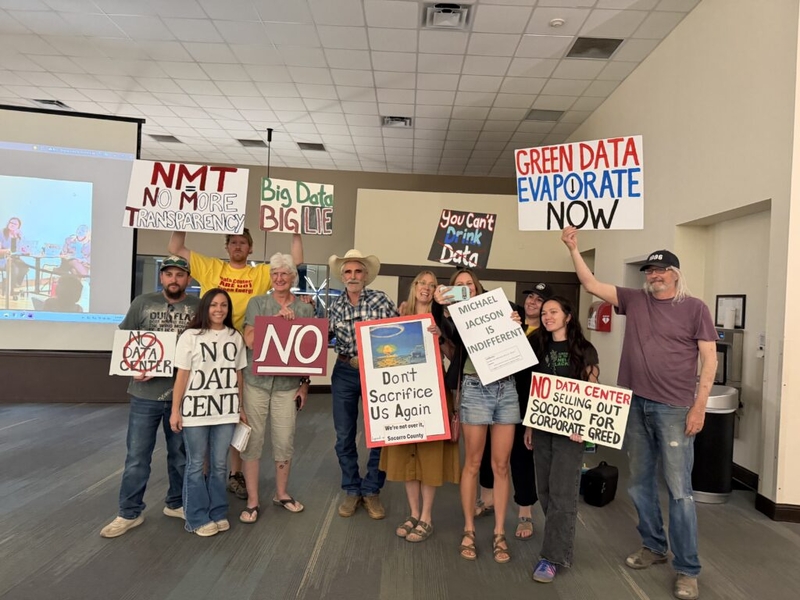 Attendees commandeer New Mexico Tech town hall to oppose proposed Socorro data center, solar array