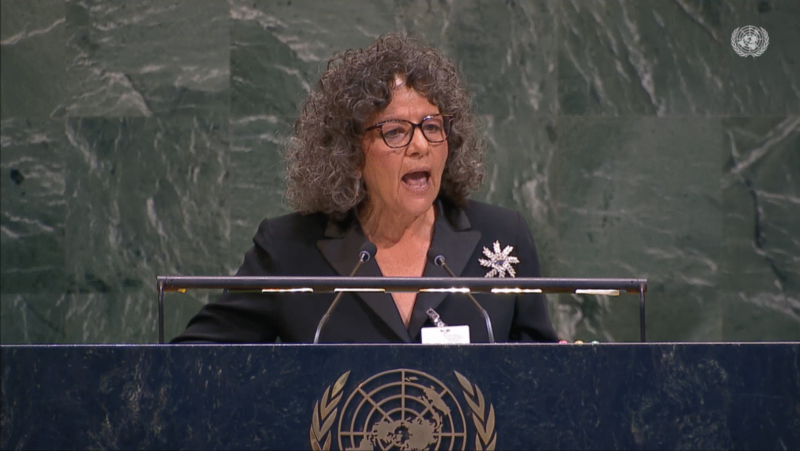 Downwinders advocate Tina Cordova calls for nuclear disarmament in United Nations speech
