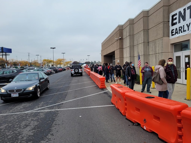 Counties Trump won in Ohio lead early voting numbers