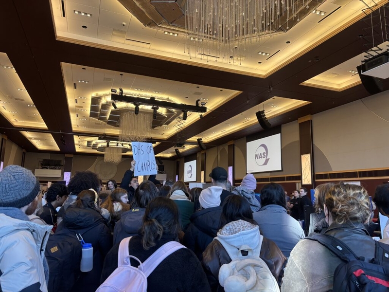 Three people arrested while protesting Customs and Border Patrol recruiters at Ohio State University