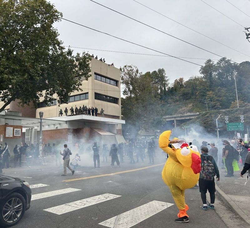 Appeals court won’t revisit tear gas limits sought by residents near Portland ICE facility