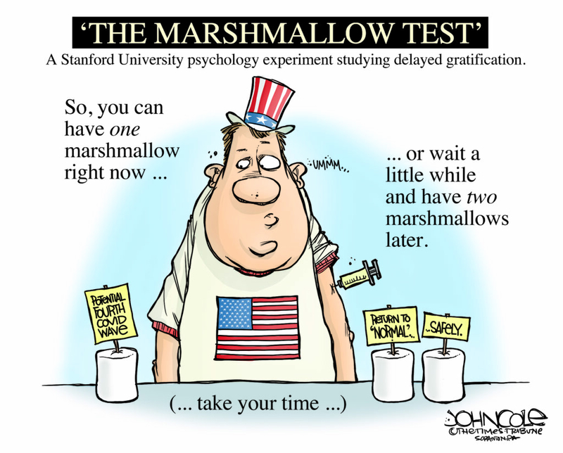 Take the Marshmallow Test | Editorial Cartoon