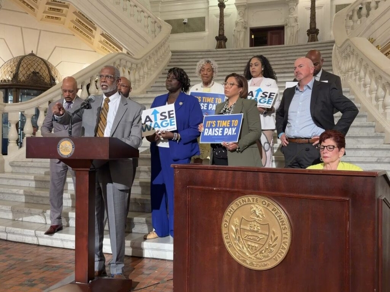 Senate Democrats urge passage of minimum wage legislation leading into budget deadline