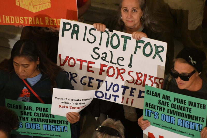 Pennsylvanians call on Shapiro, lawmakers to pass data center moratorium