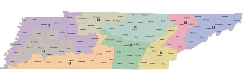 Tennessee Republicans plan three-way split of Shelby County districts