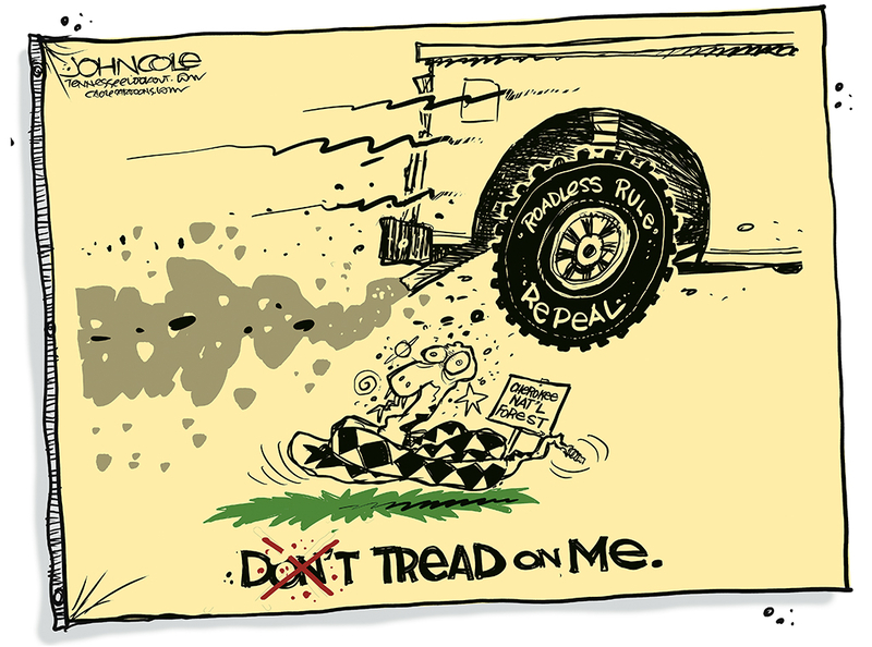 John Cole’s Tennessee: Tread on me.