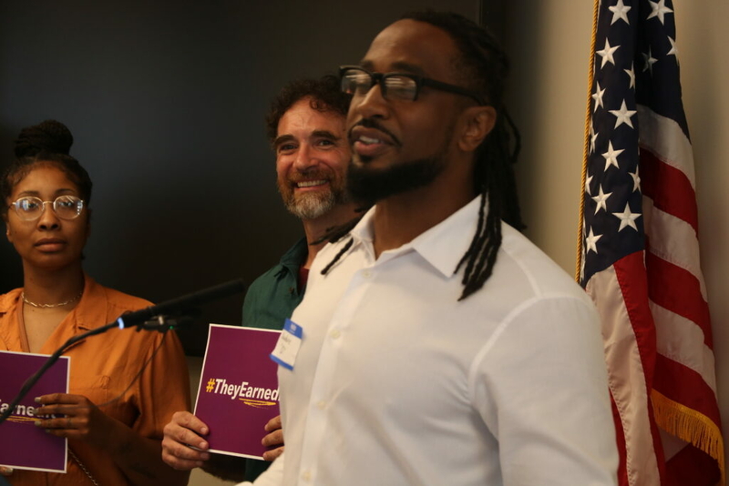 Groups and families celebrate implementation of law allowing early release for certain inmates