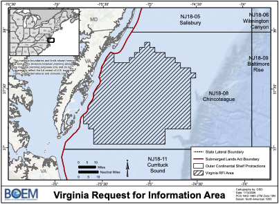Federal government scouts for interest in mineral mining off Virginia shores