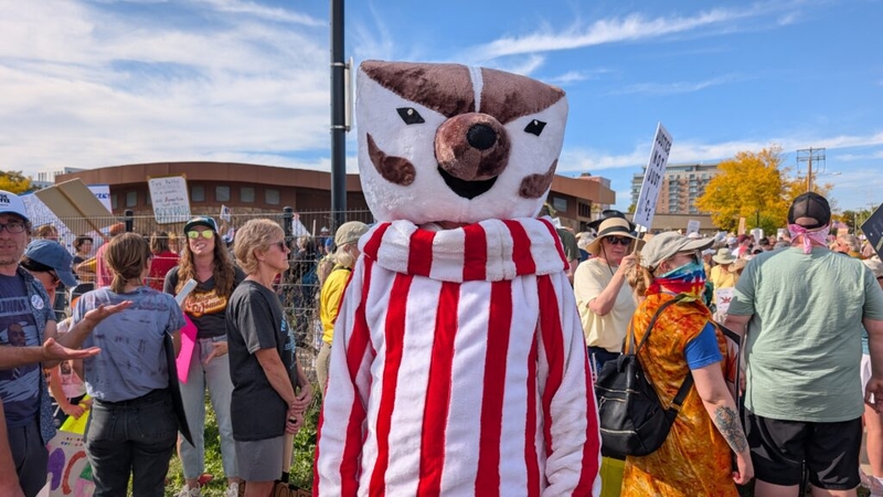 Big turnout for No Kings protests across Wisconsin Saturday