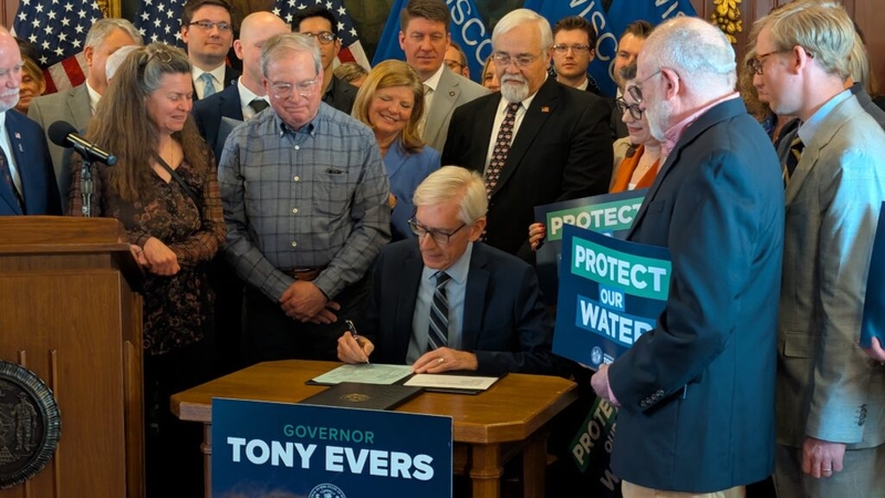 Gov. Tony Evers signs bills releasing money to combat PFAS contamination