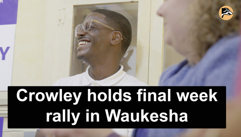 David Crowley campaigns in Waukesha