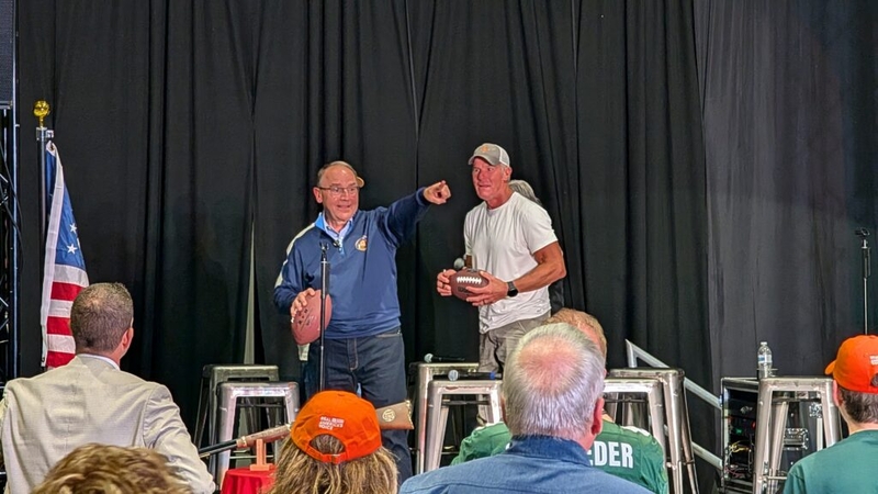 Republican Tom Tiffany seeks to boost turnout in Waukesha with an assist from Brett Favre
