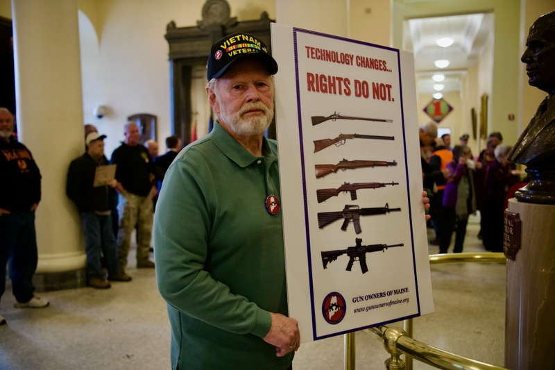 ‘Common sense for all of us’: Hundreds rally at Maine State House for gun reform