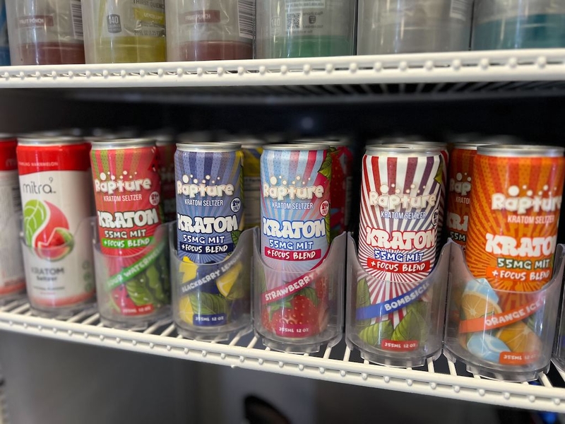 Kratom-infused drinks.