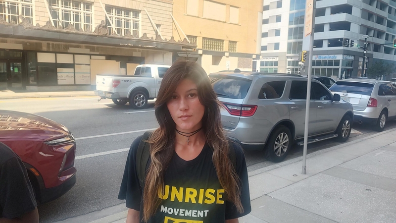 Sunrise Movement activists protest at Rick Scott&amp;rsquo;s district office in Tampa