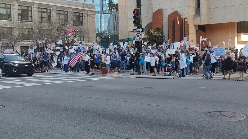 Protesters in Tallahassee and Tampa join national movement pushing back against Trump