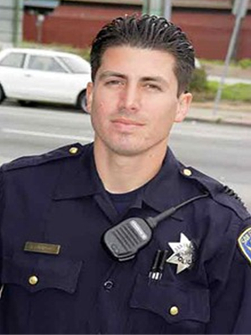 San Francisco Police Officer Isaac Espinoza in uniform in 2004. Photo via San Francisco Police Officers Association's X account, the platform formerly known as Twitter