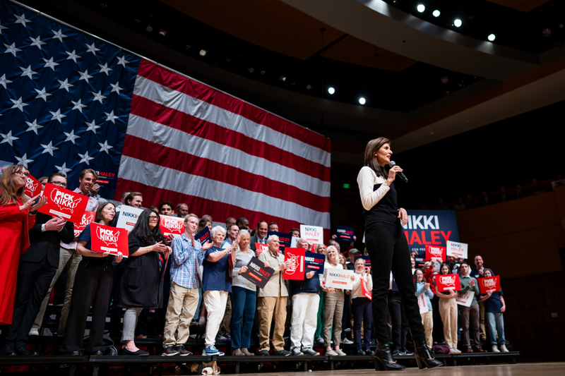 In Utah rally, Nikki Haley calls to stop shift in Republican party