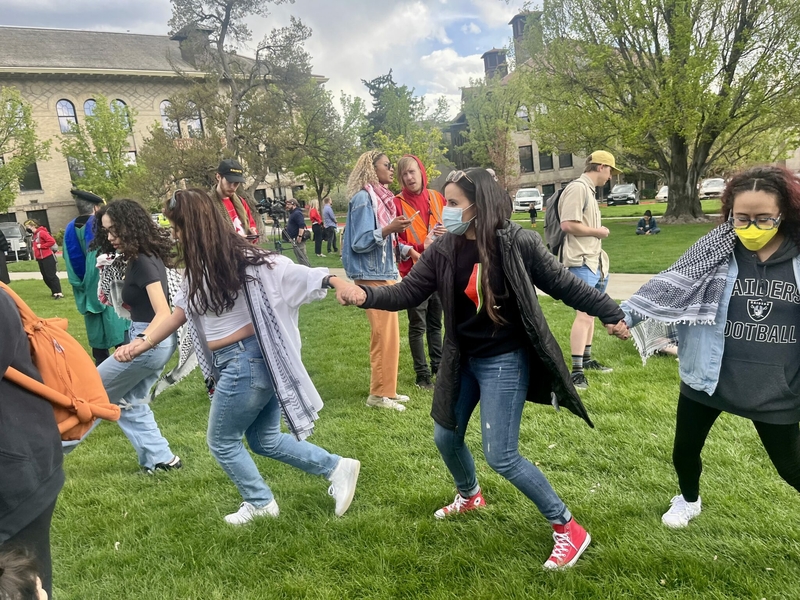 Police push pro-Palestinian protest off University of Utah campus