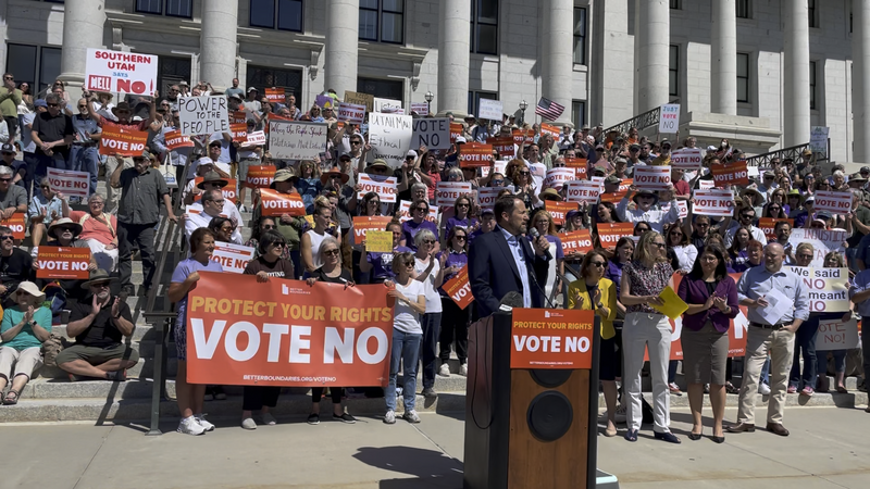‘Vote no’: Anti-gerrymandering groups launch campaign against Utah constitutional amendment