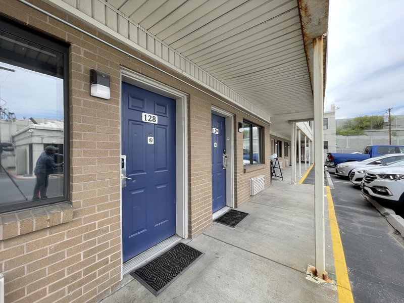 Utah's first Family Interim Non-Congregate Housing Facility, or FINCH, is pictured in South Salt Lake on April 23, 2025. (Katie McKellar / Utah News Dispatch)