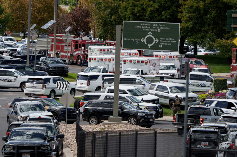 Charlie Kirk killed at Utah Valley University, search for shooter continues