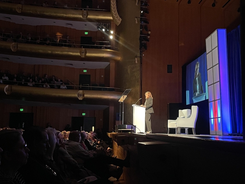 Kamala Harris and Salt Lake City Mayor Mendenhall walk into a bar