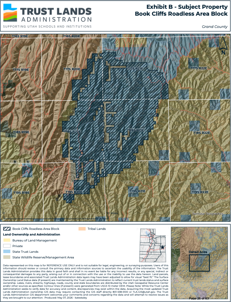 Utah school trust lands officials eye selling 50,000 acres in Book Cliffs for nearly $30 million