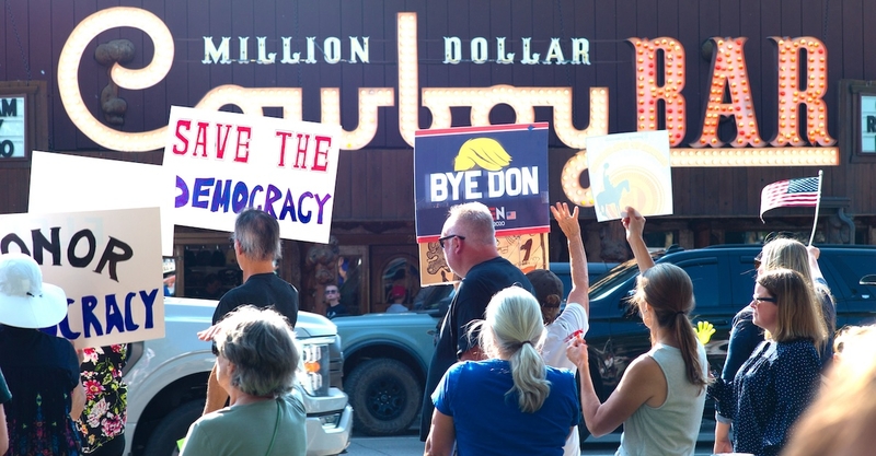 To Trump or Trump not: Two camps receive former president in Wyoming’s bluest enclave