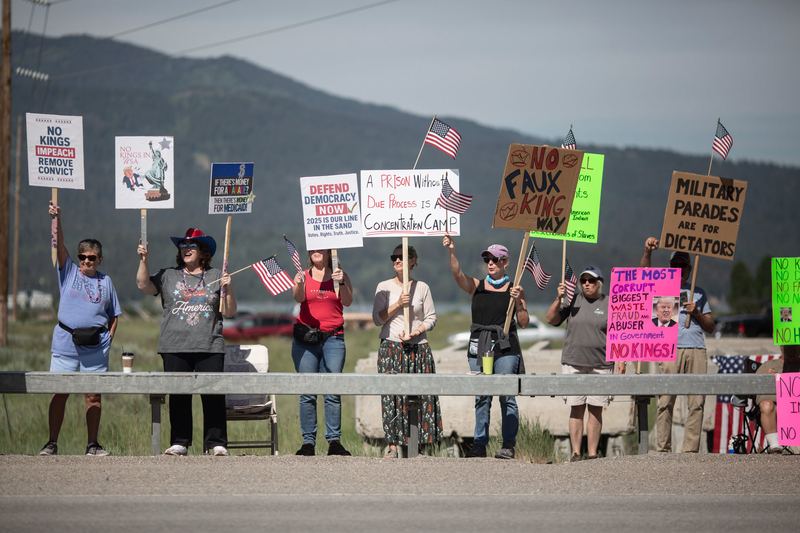 ‘No Kings’ rallies come to rural, conservative Wyoming