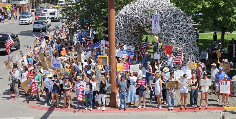 ‘No Kings’ rallies come to rural, conservative Wyoming
