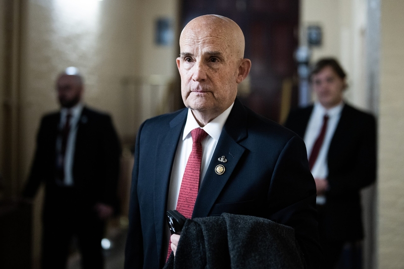 U.S. Rep. Keith Self, R-McKinney, leaves a meeting of the House Republican Conference in the U.S. Capitol on Feb. 5, 2025.