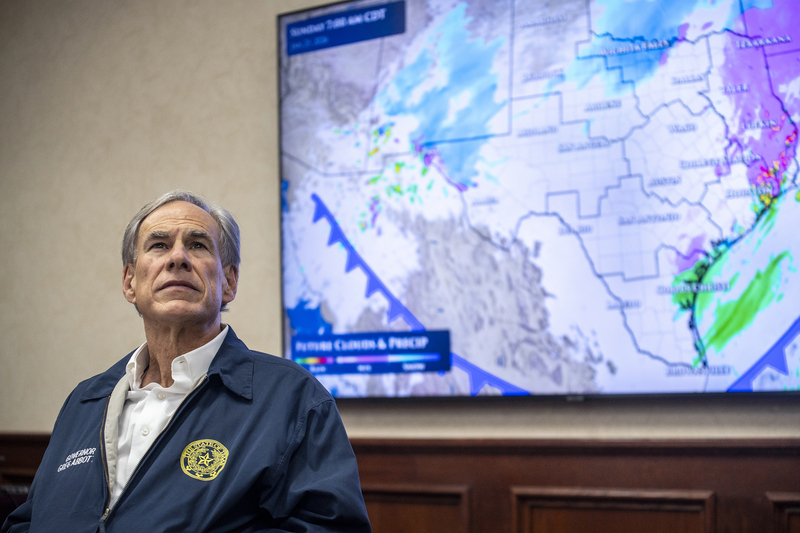 Slideshow: Texas Gov. Greg Abbot was briefed and held a press conference about the incoming storm on Jan. 22, 2026, in Austin.