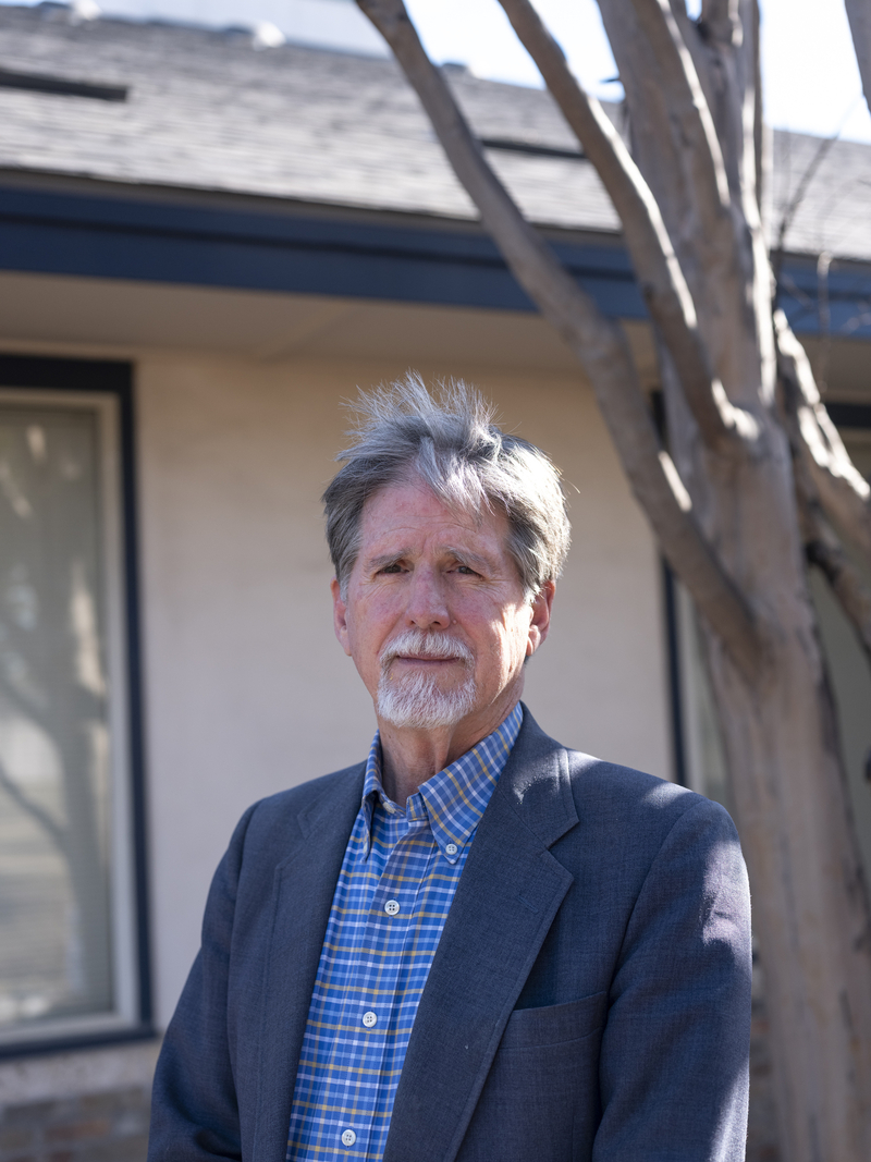Service at St Andrew's Presbyterian Church Pastor Jim Rigby poses for a portrait outside the church in Austin on Feb. 15, 2026.